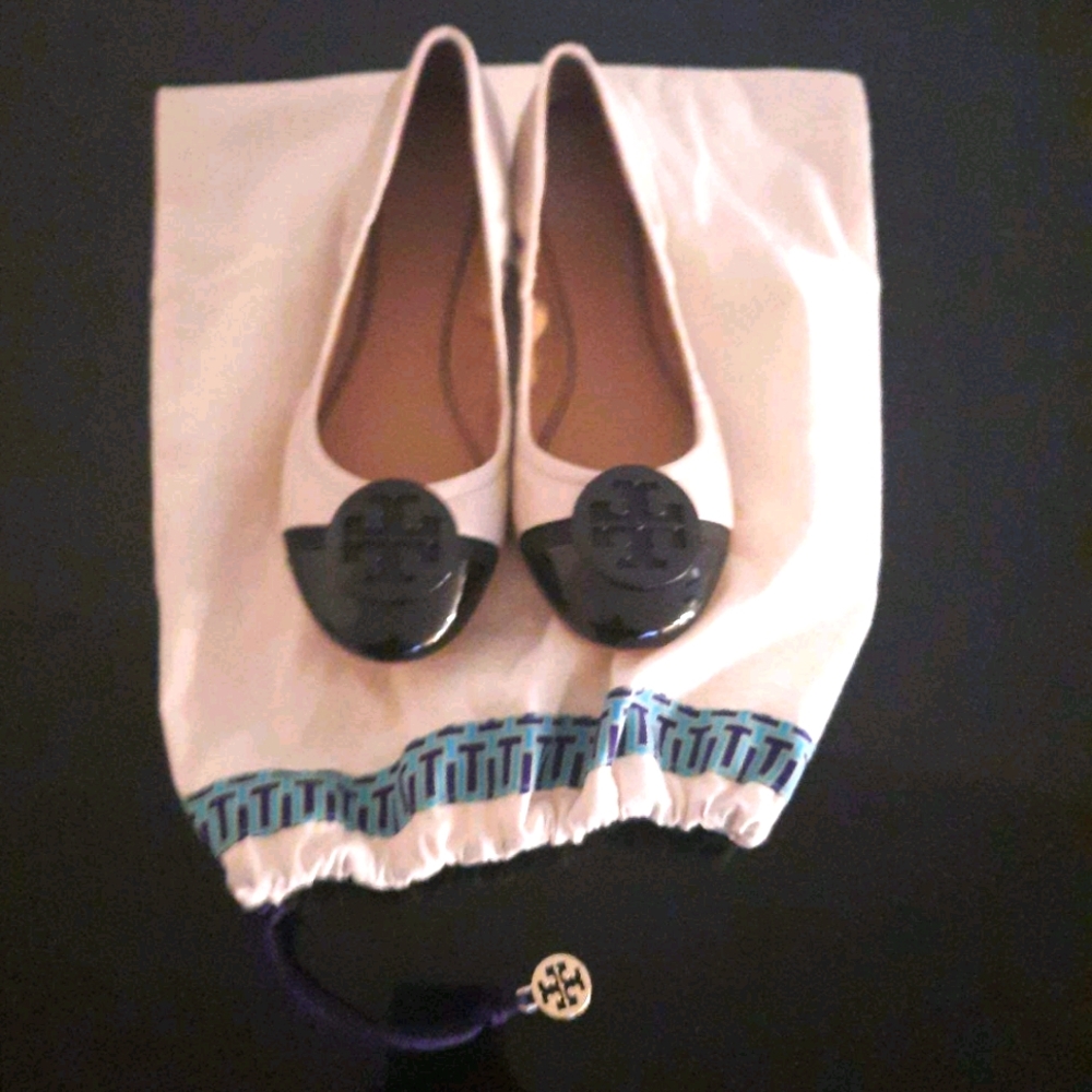 Tory Burch Minnie Cap-Toe Ballet Flats
